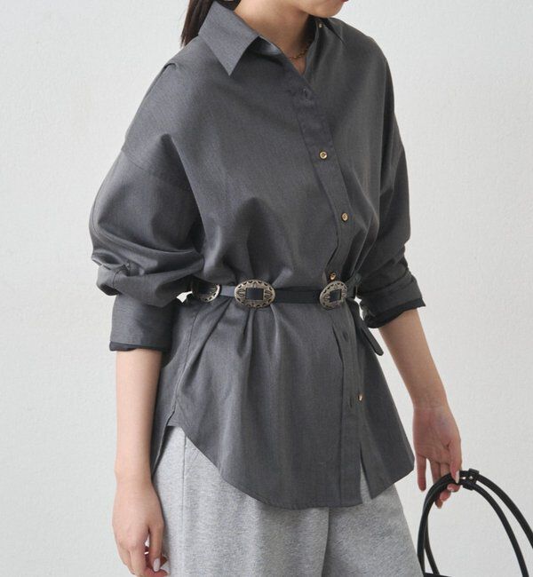  「《WEB限定リバイバルアイテム/累計販売１万枚達成》サテンBIGシャツ」|シャツ・ブラウス|