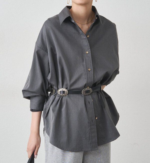  「《WEB限定リバイバルアイテム/累計販売１万枚達成》サテンBIGシャツ」|シャツ・ブラウス|