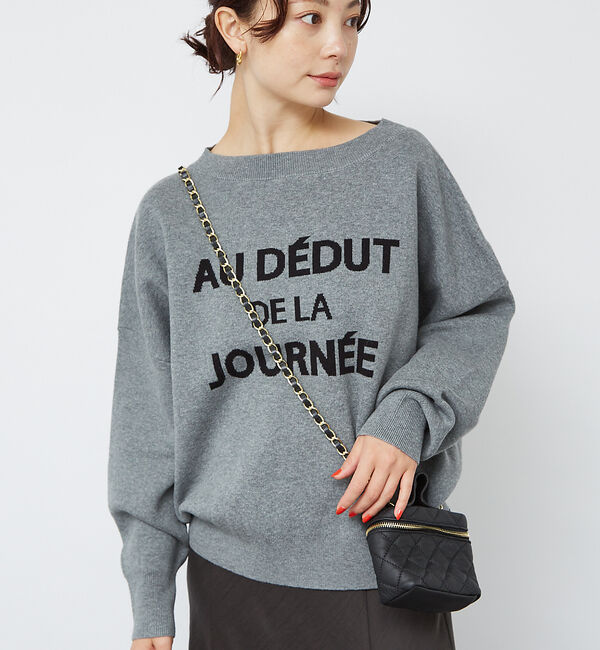 Rouge vif「【一部店舗限定】 ジャガードロゴニット」|ニット・セーター|