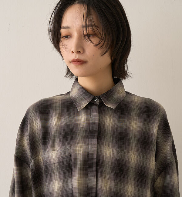Rouge vif「オンブレーチェックシャツ」|シャツ・ブラウス|