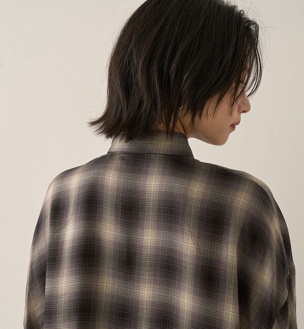 Rouge vif「オンブレーチェックシャツ」|シャツ・ブラウス|
