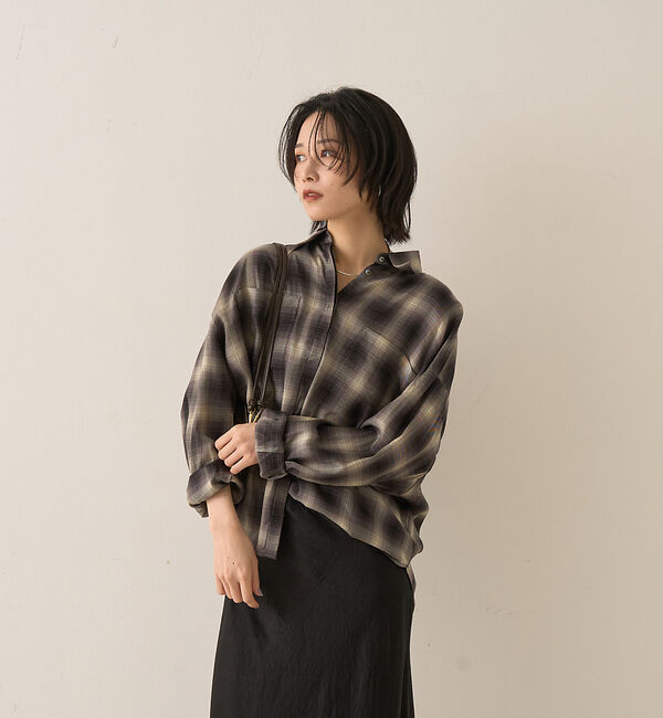 Rouge vif「オンブレーチェックシャツ」|シャツ・ブラウス|