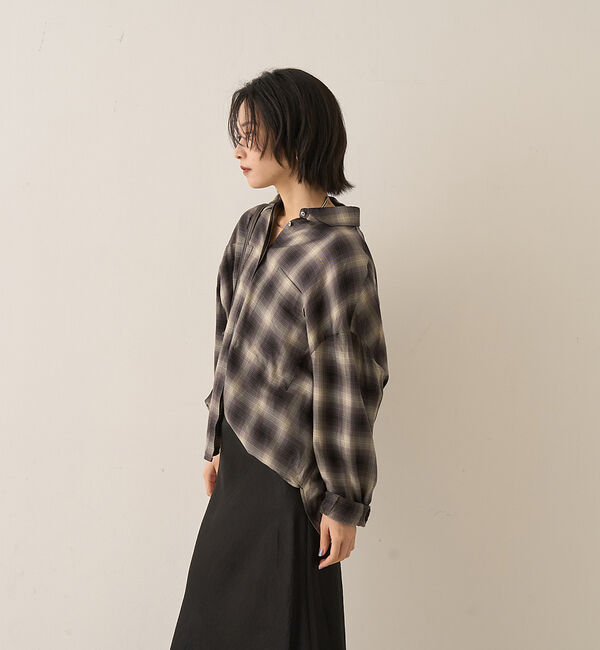 Rouge vif「オンブレーチェックシャツ」|シャツ・ブラウス|