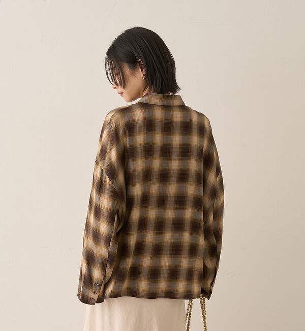 Rouge vif「オンブレーチェックシャツ」|シャツ・ブラウス|
