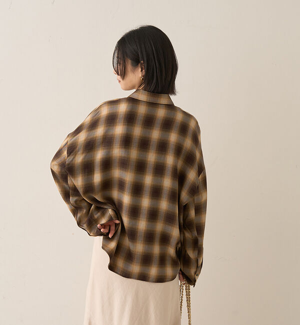 Rouge vif「オンブレーチェックシャツ」|シャツ・ブラウス|