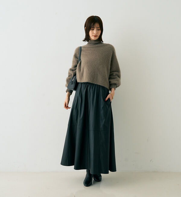 Rouge vif「フォックスウールクロップドボレロプルオーバー」|ニット・セーター|