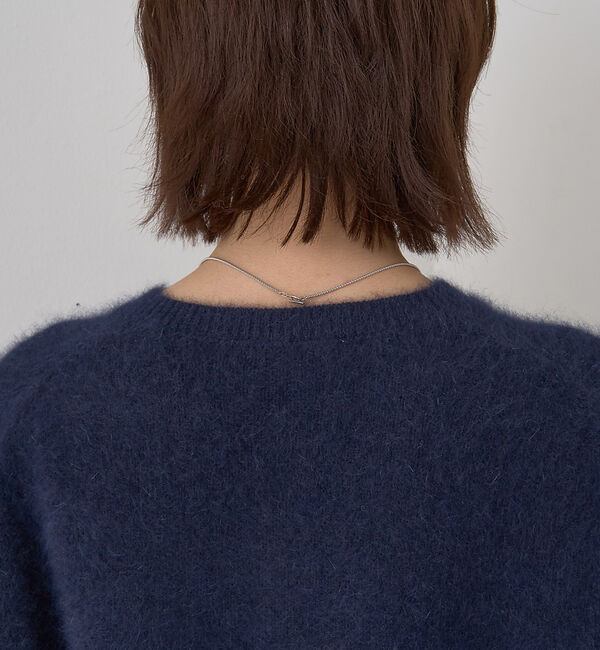 Rouge vif「フォックスウールクルーネッククルミ釦カーディガン」|カーディガン|
