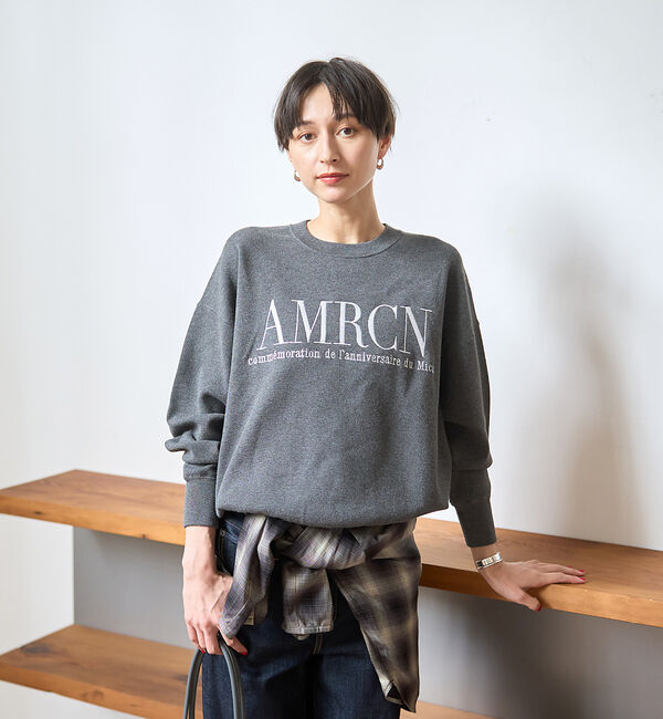 Rouge vif「【AMERICANA&times;MICA＆DEAL/ アメリカーナ&times;マイカ】ロゴニット」|ニット・セーター|