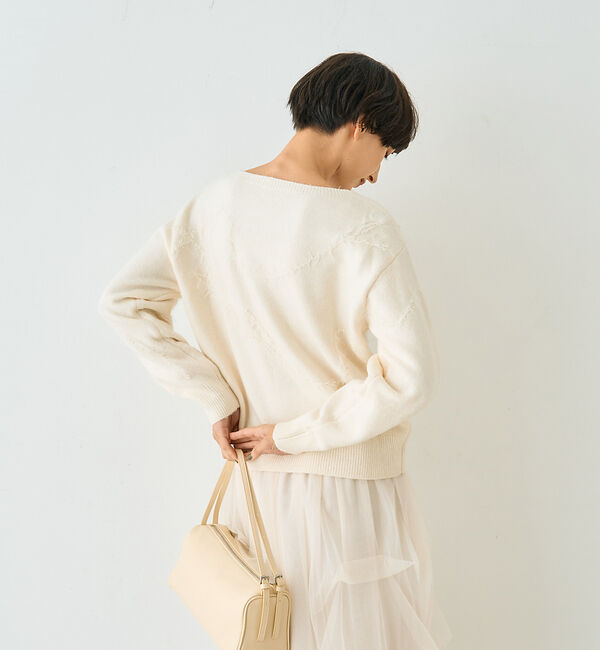 Rouge vif「【一部店舗限定】フェザーラインニットプルオーバー」|ニット・セーター|