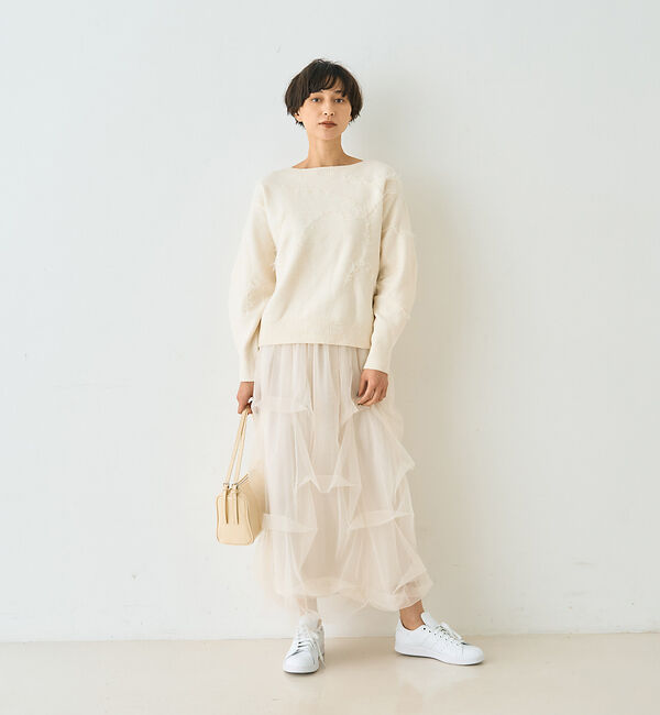 Rouge vif「【一部店舗限定】フェザーラインニットプルオーバー」|ニット・セーター|