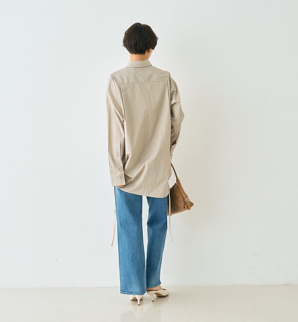 Rouge vif「ストライプメンズライクコットンシャツ」|シャツ・ブラウス|