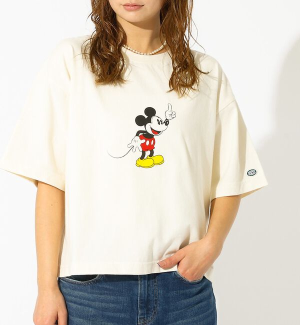 Rouge vif「【DISCUS/ディスカス】DISCUS&times;Disneyコラボ Tシャツ/半袖/デ」|Tシャツ・カットソー|ホワイト系その他2