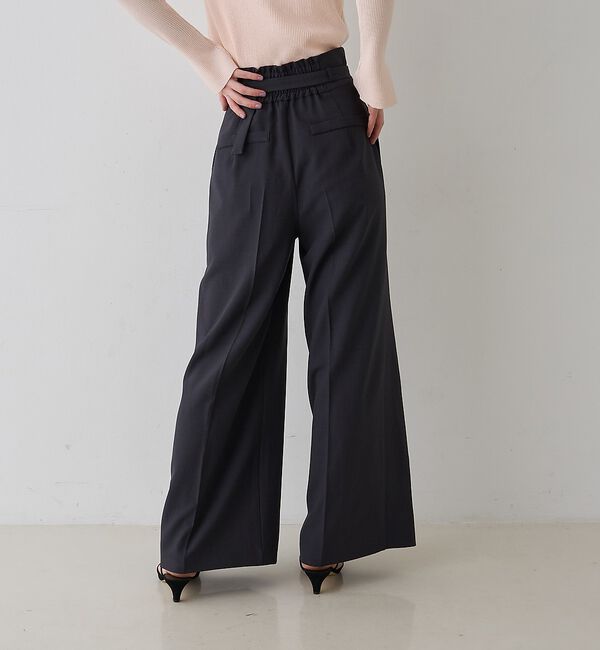 Rouge vif「【新色登場】【一部店舗限定】【3サイズ展開】ベルト付きハイウエストタックパンツ」|その他|