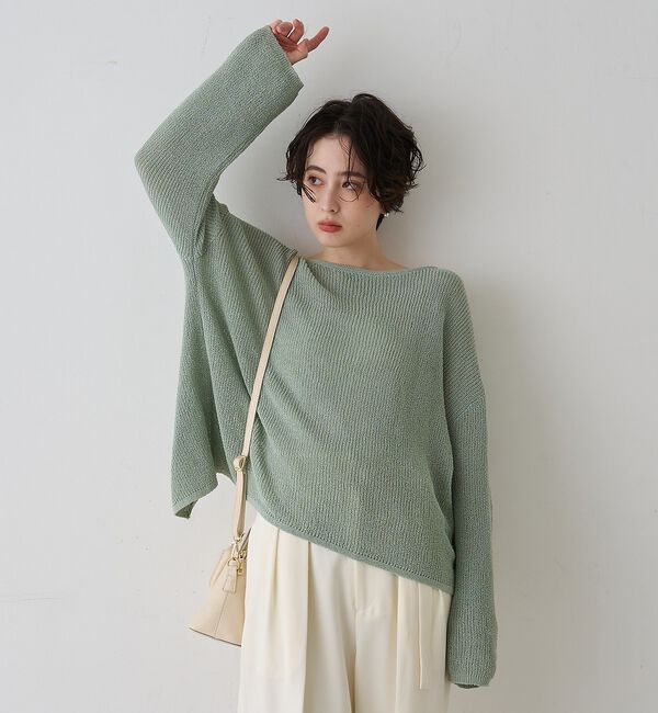 Rouge vif「【一部店舗限定】バックスリット ゆるメッシュニット」|ニット・セーター|