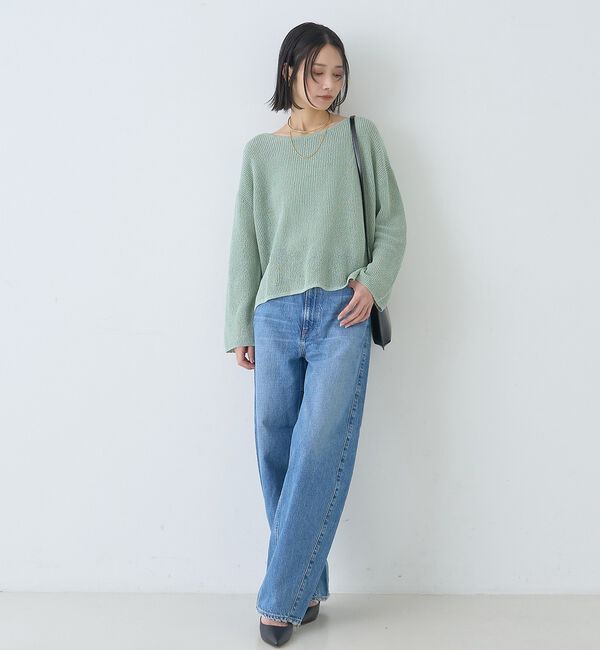 Rouge vif「【一部店舗限定】バックスリット ゆるメッシュニット」|ニット・セーター|