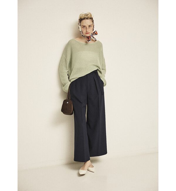 Rouge vif「【一部店舗限定】バックスリット ゆるメッシュニット」|ニット・セーター|