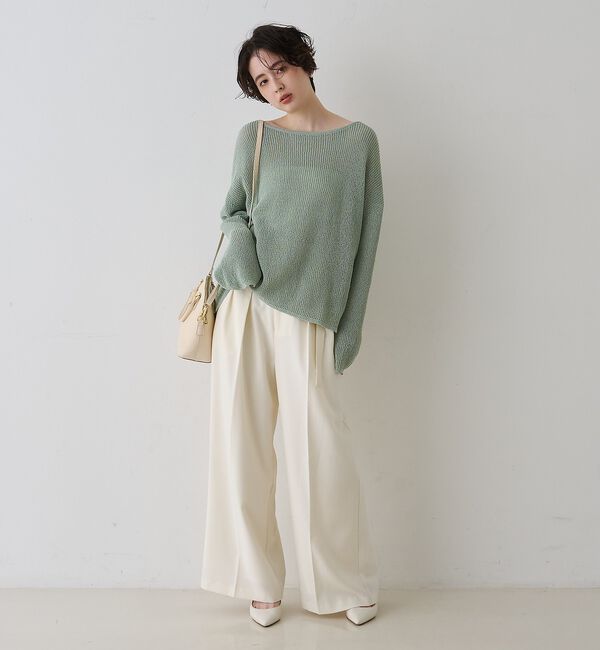 Rouge vif「【一部店舗限定】バックスリット ゆるメッシュニット」|ニット・セーター|