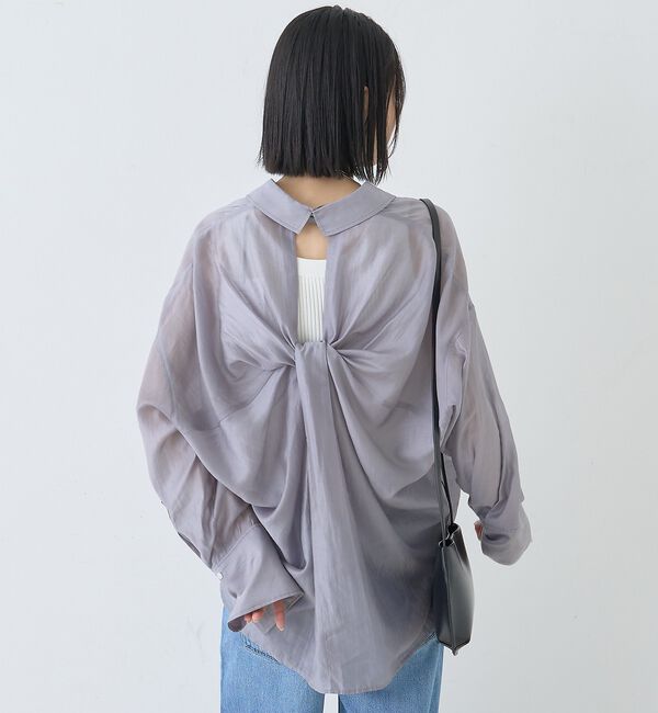 Rouge vif「【2026SS新作】【人気追加】バックツイストシャツ」|シャツ・ブラウス|