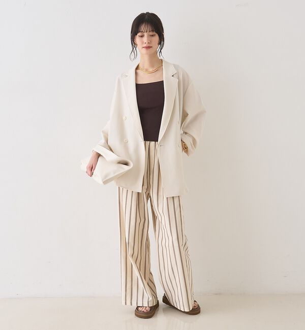 Rouge vif「バスケットメッシュダブルジャケット」|テーラードジャケット|