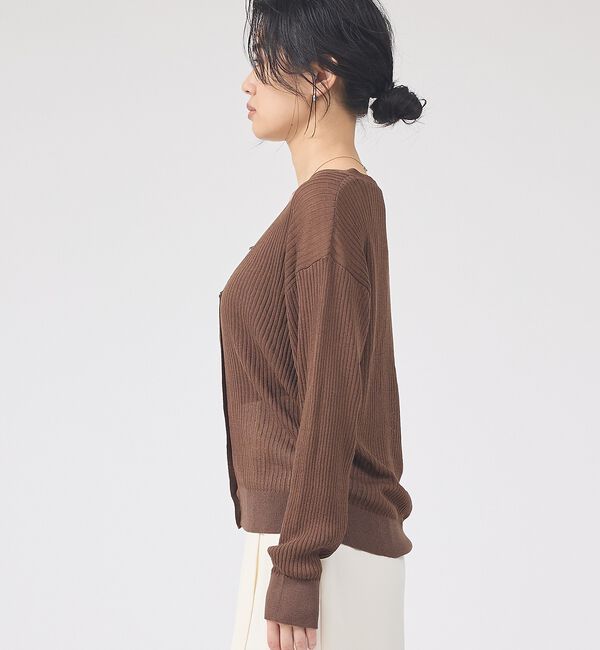 Rouge vif「【一部店舗限定】レースキャミ付きニットアンサンブル/カーディガン/レーストップス」|カーディガン|