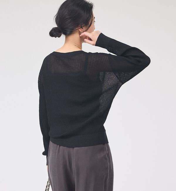 Rouge vif「【一部店舗限定】レースキャミ付きニットアンサンブル/カーディガン/レーストップス」|カーディガン|