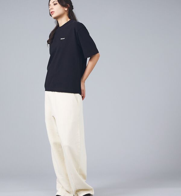 Rouge vif「【Barbour / バブアー】マージョリーコットンロゴ刺繍Tシャツ / MAR」|Tシャツ・カットソー|