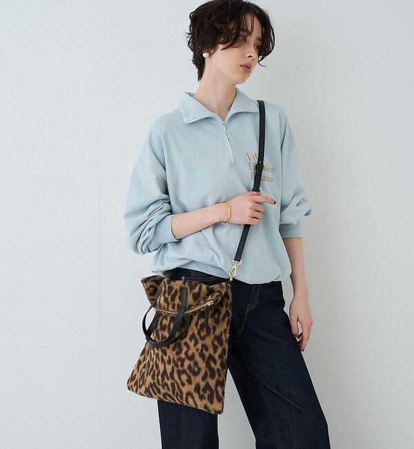 Rouge vif「【CHIMERE/シメール】 レオパード2WAYショルダーバッグ」|トートバッグ|