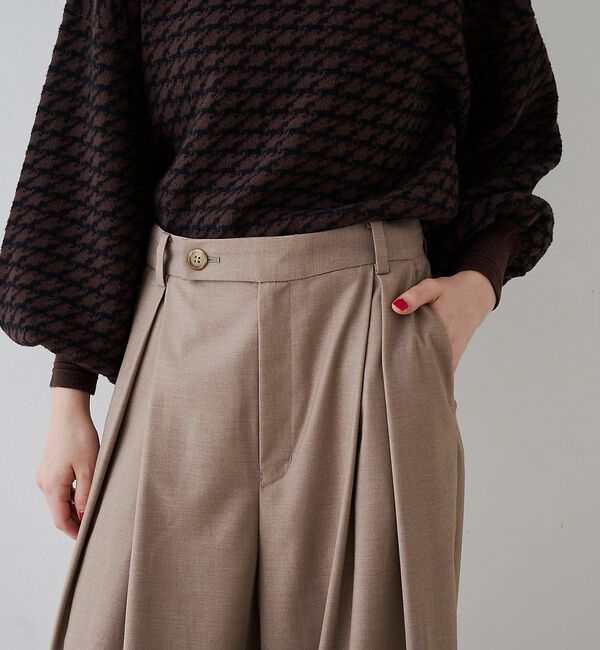 Rouge vif「タックワイドストレートパンツ」|その他|