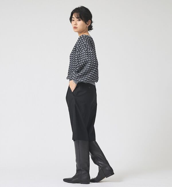 Rouge vif「【REMME/レメ】レザーフラットロングブーツ」|ショートブーツ|