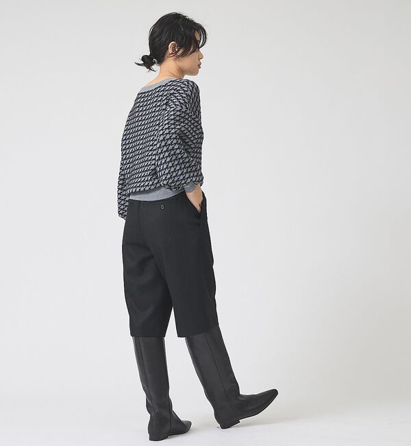 Rouge vif「【REMME/レメ】レザーフラットロングブーツ」|ショートブーツ|