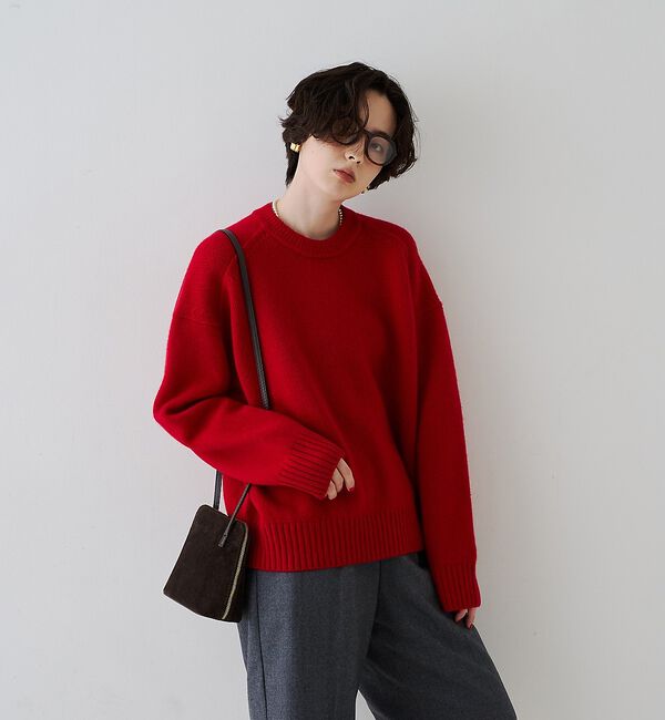 Rouge vif「【AULENTTI / オウレンティ】スエードポシェットショルダーバッグ【予約】」|ショルダー・メッセンジャー|