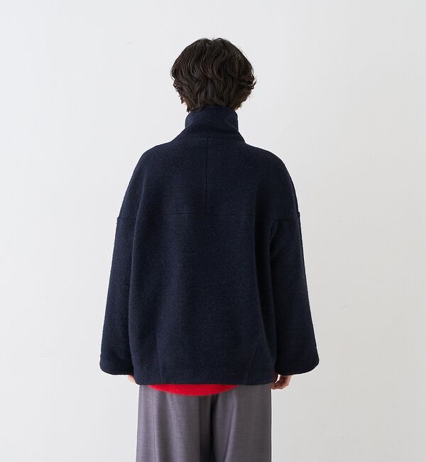 Rouge vif「【2026AW新作/2サイズ展開】ウール混ショート丈スライバーコート/チェック/」|その他|