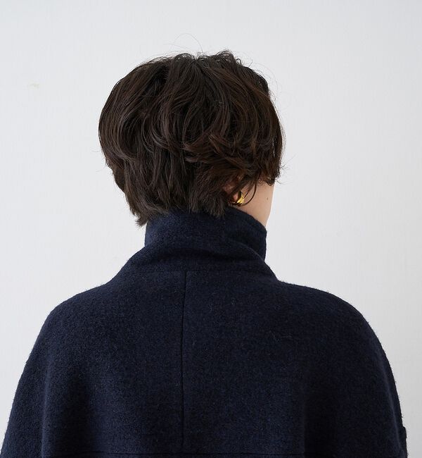 Rouge vif「【2026AW新作/2サイズ展開】ウール混ショート丈スライバーコート/チェック/」|その他|