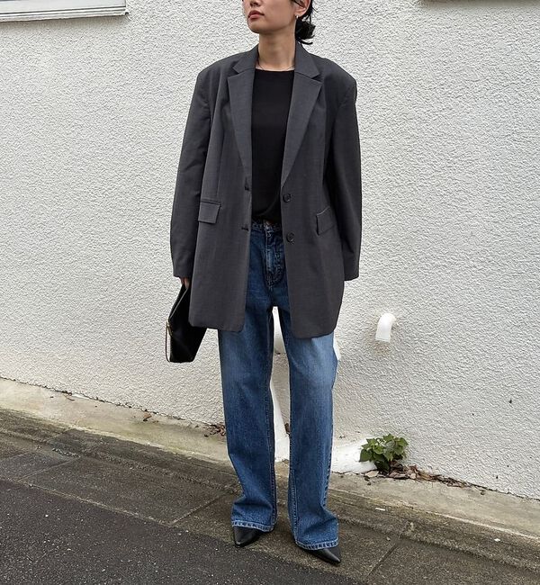 Rouge vif「【MICA&DEAL /マイカアンドディール】big tailored JK ビ」|テーラードジャケット|