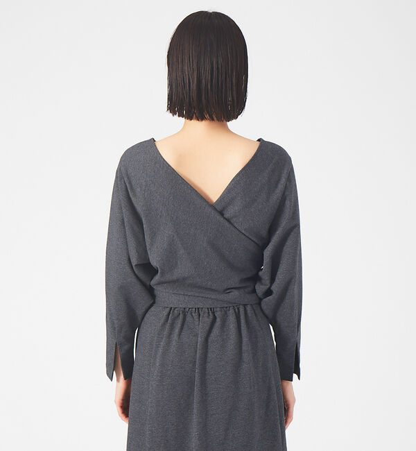 qualite「【鳳山えり&times;qualite】2WAYバックリボンワンピース」|ワンピース|