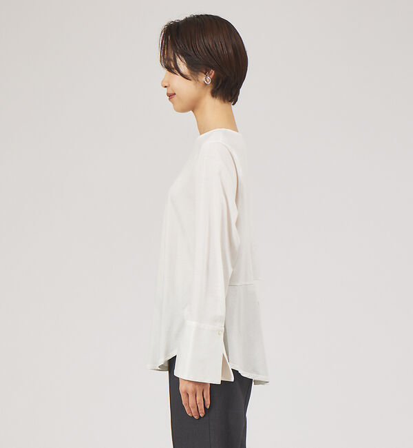 qualite「カフスフレアカットソー」|Tシャツ・カットソー|