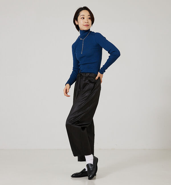qualite「【日本製/2023AW】シームレスタートルニット」|ニット・セーター|