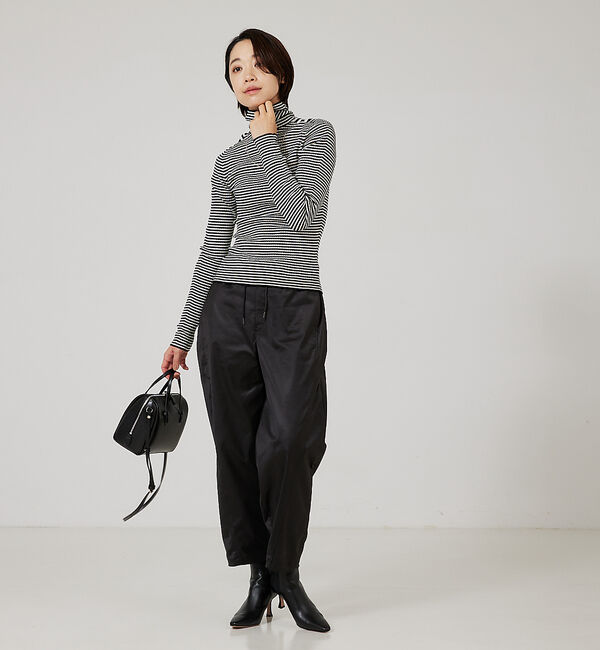 qualite「【日本製/2023AW】シームレスタートルニット」|ニット・セーター|
