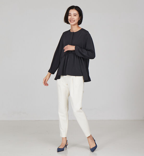 qualite「【大好評により今季も登場】2WAYバックピーチタックパンツ」|その他|