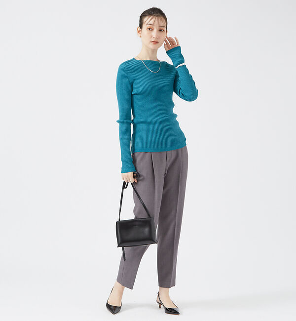 qualite「【日本製/2024AW】シームレスクルーネックニット」|ニット・セーター|