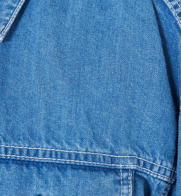 qualite「【大人のデニムJK】コットンリネンデニムショートジャケット/セットアップ対応」|その他|