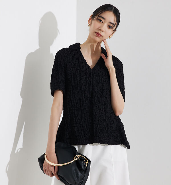 qualite「ペプラムシャツ」|Tシャツ・カットソー|