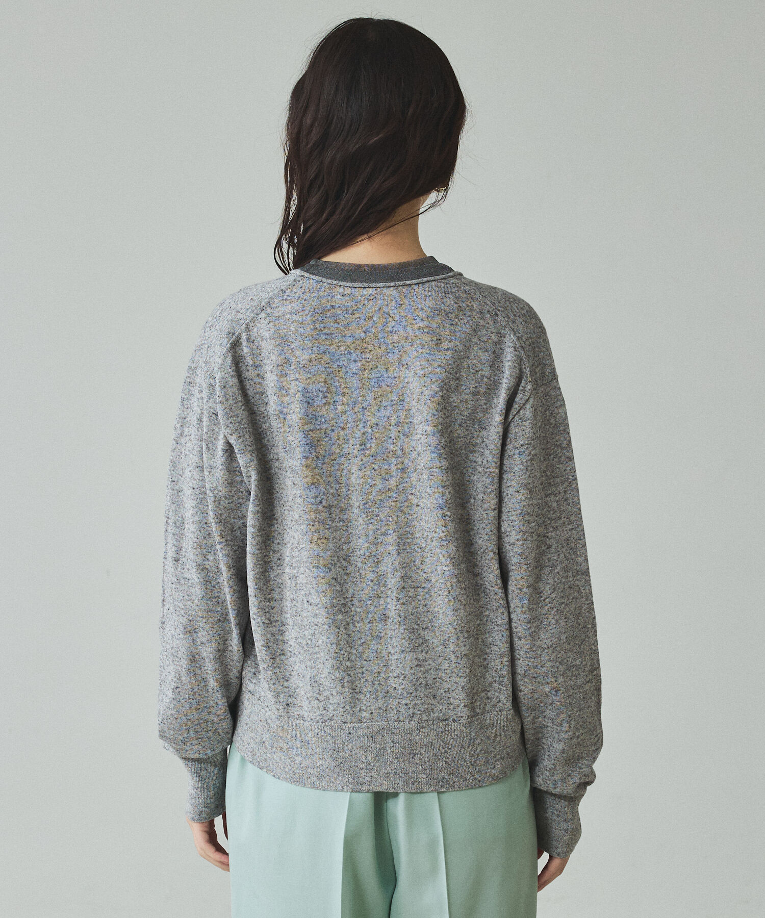 qualite「シアーミックスニットプルオーバー」|Tシャツ・カットソー|