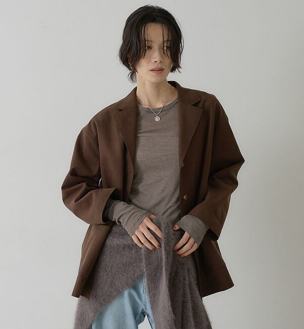 qualite「スエードカバーオール / ジャケット」|その他|