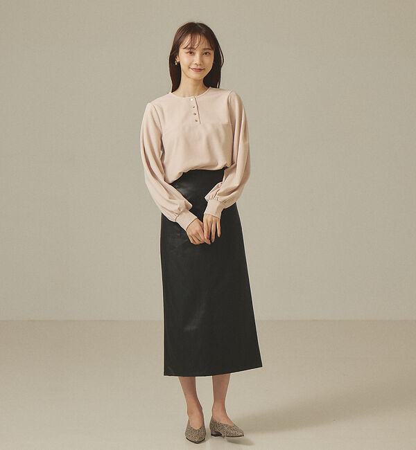 abahouse mavie「【前後着用可】カットジョーゼット2WAYプルオーバー」|Tシャツ・カットソー|