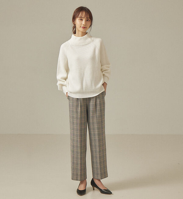 abahouse mavie「モックネックプルオーバー」|ニット・セーター|