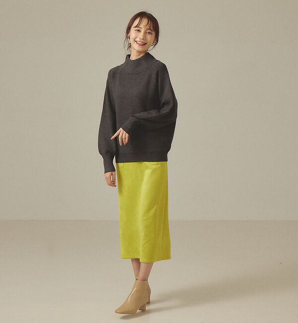 abahouse mavie「モックネックプルオーバー」|ニット・セーター|