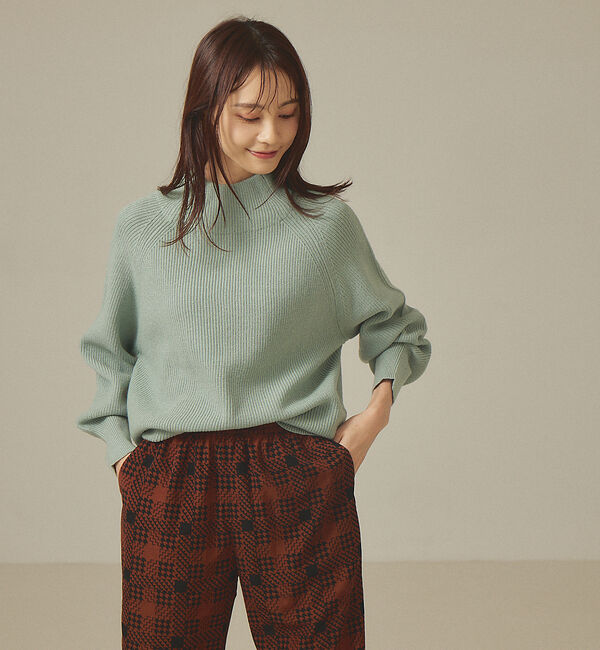 abahouse mavie「モックネックプルオーバー」|ニット・セーター|