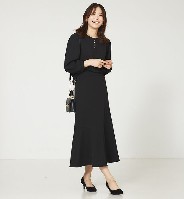 abahouse mavie「カットジョーゼットマーメイドスカート」|スカート|