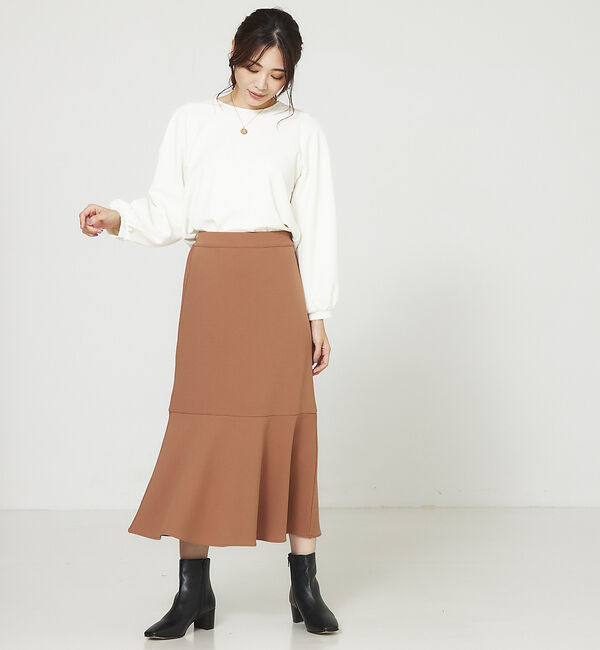 abahouse mavie「カットジョーゼットマーメイドスカート」|スカート|
